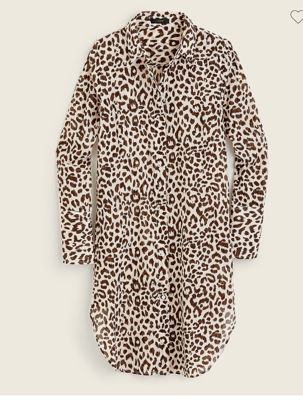 J. Crew Cotton Voile Beach Shirt Coverup